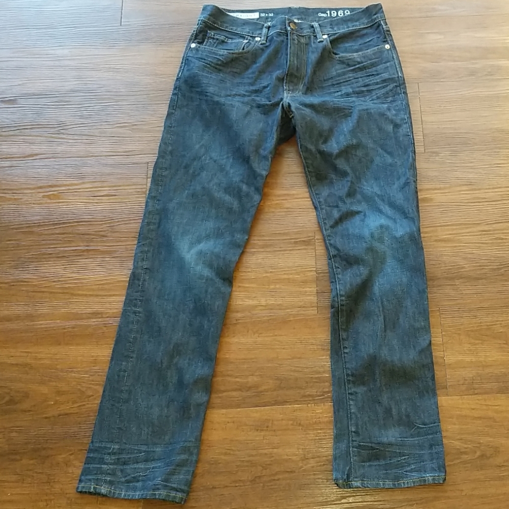 Men's Gap straight leg jeans -FREE! OLD NAVY KHAKI